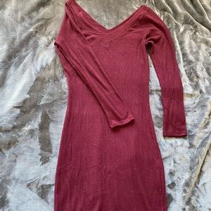 KNIT MIDI DRESS